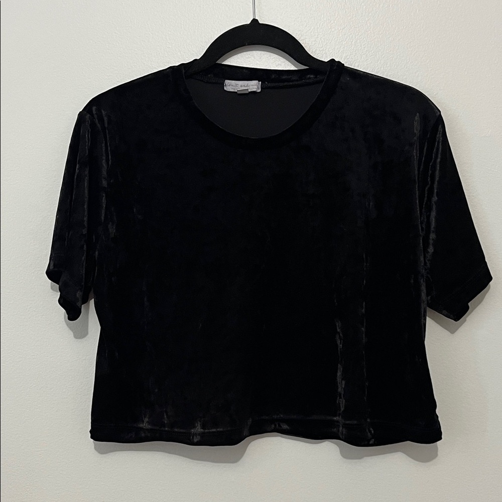 Black Velvet Women's Boxy Top
